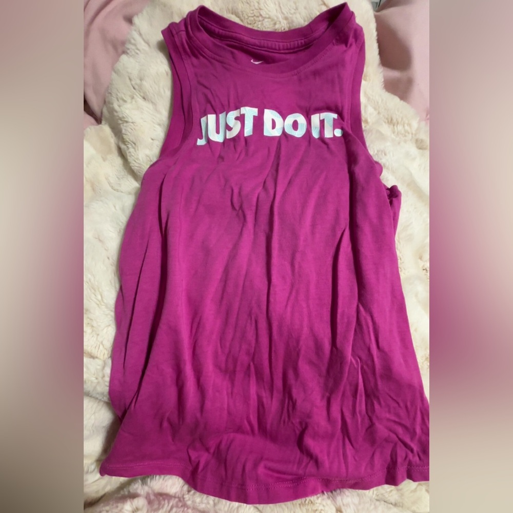 Pink Sleeveless Nike Top